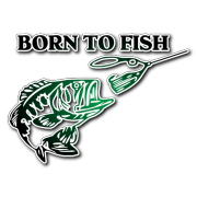 born to fish Decal