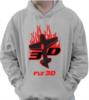 3d flame hoodie