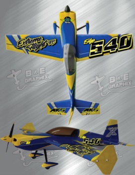 Extreme Flight Edge 85In Blue Yellow 1