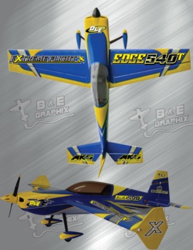 Extreme Flight Edge 85In Blue Yellow 3