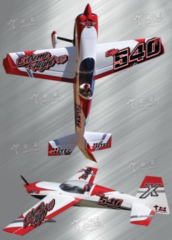 Extreme Flight Edge 85In White Red 1