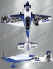 Extreme Flight Extra 300V2 Blue White Skulls