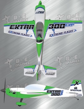 Extreme Flight Extra 300V2 Green White