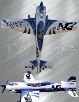 Extreme Flight Extra Ng White Blue 1B