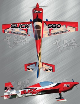 Extreme Flight Slick Red White Checkers 1