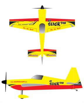 3D Hobby Shop AJ Slick - Yellow Graphic Package