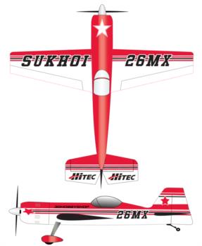 3D Hobby Shop Sukhoi - white Graphic Package