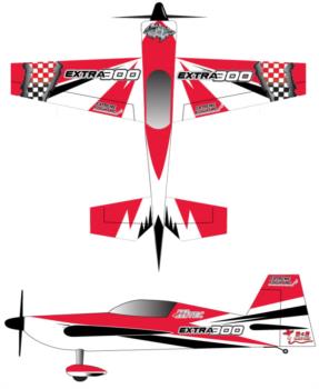 Extreme Flight Extra Checker 1 Graphic Package