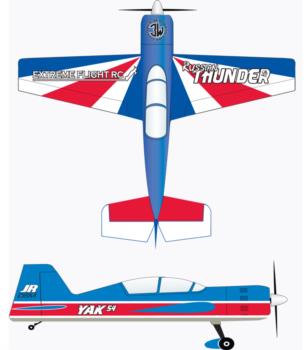 Extreme Flight Yak 54 Russian Thunder Graphic Package