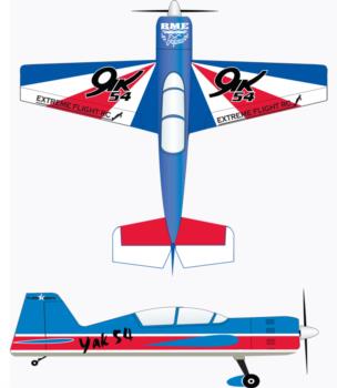 Extreme Flight Yak 54 Russian Thunder scheme-2 Graphic Package 1