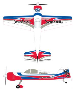 EG Aircraft White Yak55M Graphic Package 1