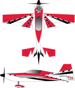 Extreme Flight Extra black star package Graphic Package