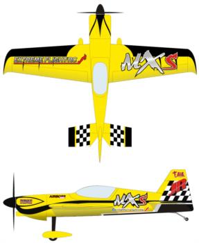 Extreme Flight MXS Yellow 1 Graphic Package