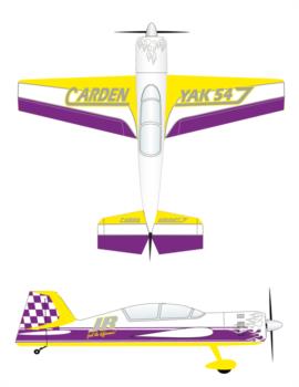 Hangar 9 -Carden- Yak54 Graphic Package