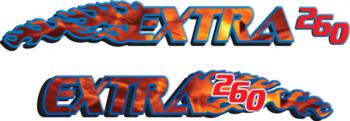 Extra 260 flame rc digital decal