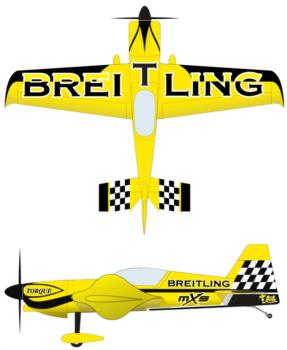 Extreme Flight MXS yellow 4 Graphic Package