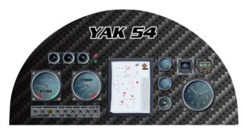 Yak 54 Instrument Panel rc digital decal