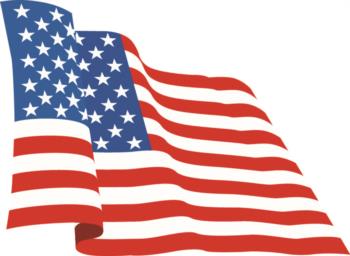 Waving U.S. Flag rc digital decal
