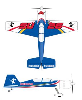 WildHare Sukhoi blue-white package Graphic Package