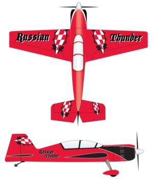 WildHare sukhoi -red scheme Graphic Package