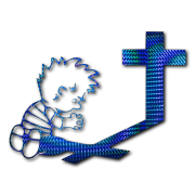 Calvin Praying Decal