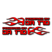 Powered by DA Flame LR 170 V2 Decal