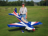 Daniel Holman with his Extreme Flight Extra 300