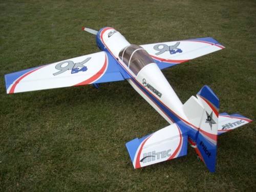 Blue and White Pilot Yak 54