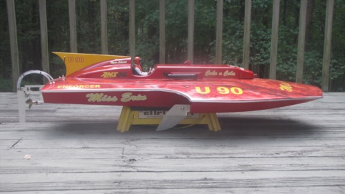 This cool speedboat is wrapped with vinyl