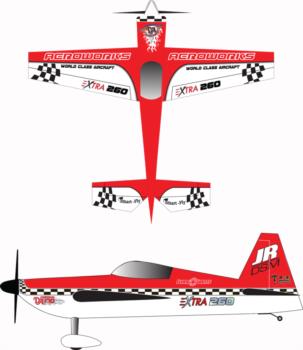 aeroworks extra 260 red white checker