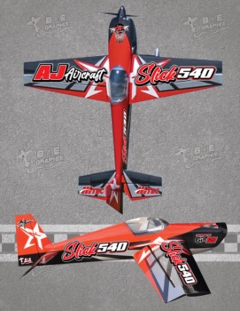 Aj Aircraft Slick 540 Red Black 1