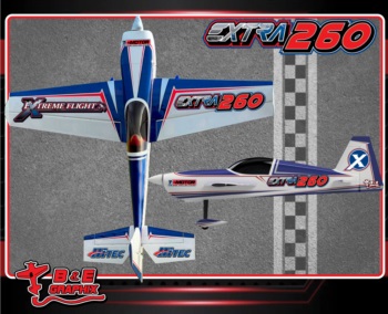Extreme Flight Extra 260 Zr1 Red Blue
