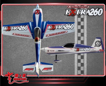 Extreme Flight Extra 260 Zr5 Red Blue