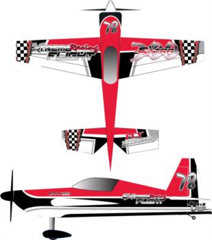 extreme flight extra 78in checker