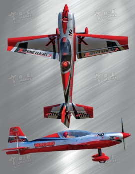 Extreme Flight Extra Ng Silver Red 2